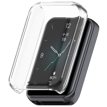 For Honor Band 9 Full Coverage TPU Electroplated Watch Protective Case(Transparent) - Watch Cases by buy2fix | Online Shopping UK | buy2fix