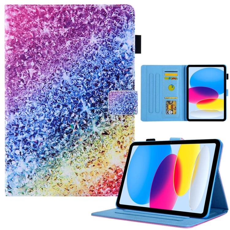 For iPad Pro 11 2024 Colored Drawing Leather Smart Tablet Case(Colorful Diamonds) - iPad Pro 11 2024 Cases by buy2fix | Online Shopping UK | buy2fix