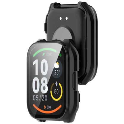 For Xiaomi HayLou Smart Watch 2 Pro PC + Tempered Film Integrated Watch Protective Case(Black) - Watch Cases by buy2fix | Online Shopping UK | buy2fix