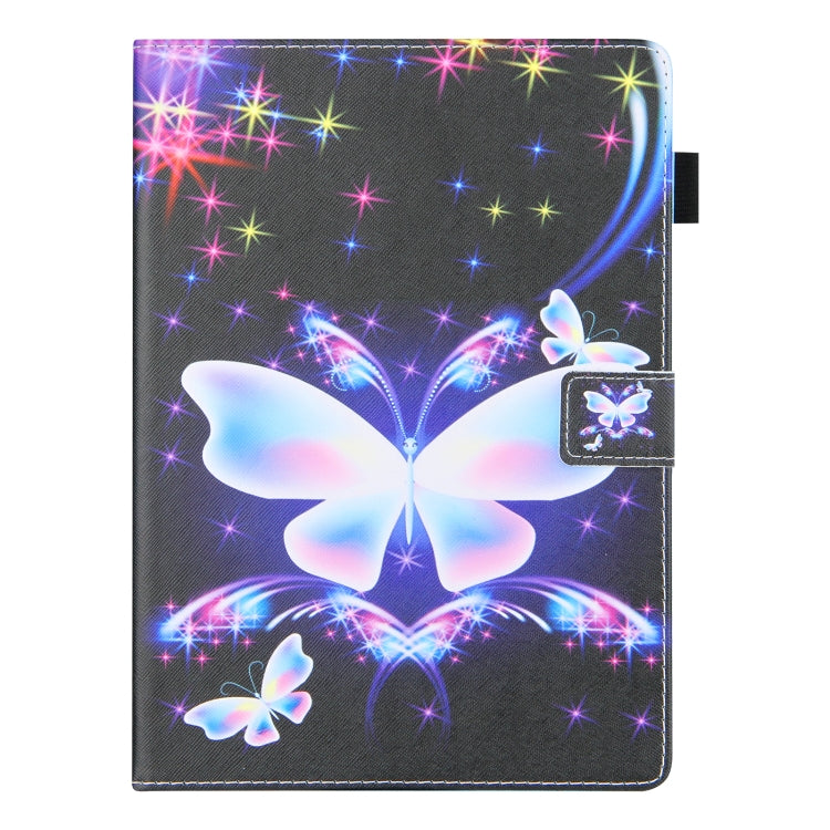 For iPad Pro 11 2024 Colored Drawing Leather Smart Tablet Case(Big Color Butterfly) - iPad Pro 11 2024 Cases by buy2fix | Online Shopping UK | buy2fix