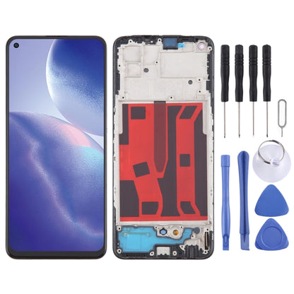 For OPPO A95 4G OLED LCD Screen Digitizer Full Assembly with Frame - LCD Screen by buy2fix | Online Shopping UK | buy2fix
