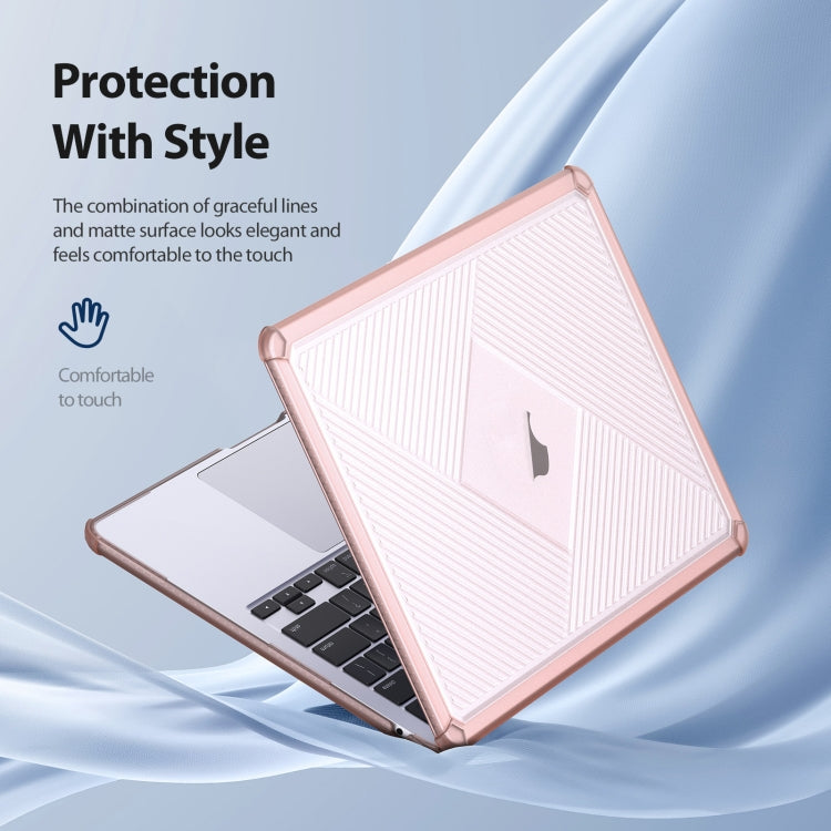 For MacBook Pro 15.4 2017/2018 A1707 DUX DUCIS LCGH Laptop Frosted Protective Case(Pink) - MacBook Pro Cases by DUX DUCIS | Online Shopping UK | buy2fix