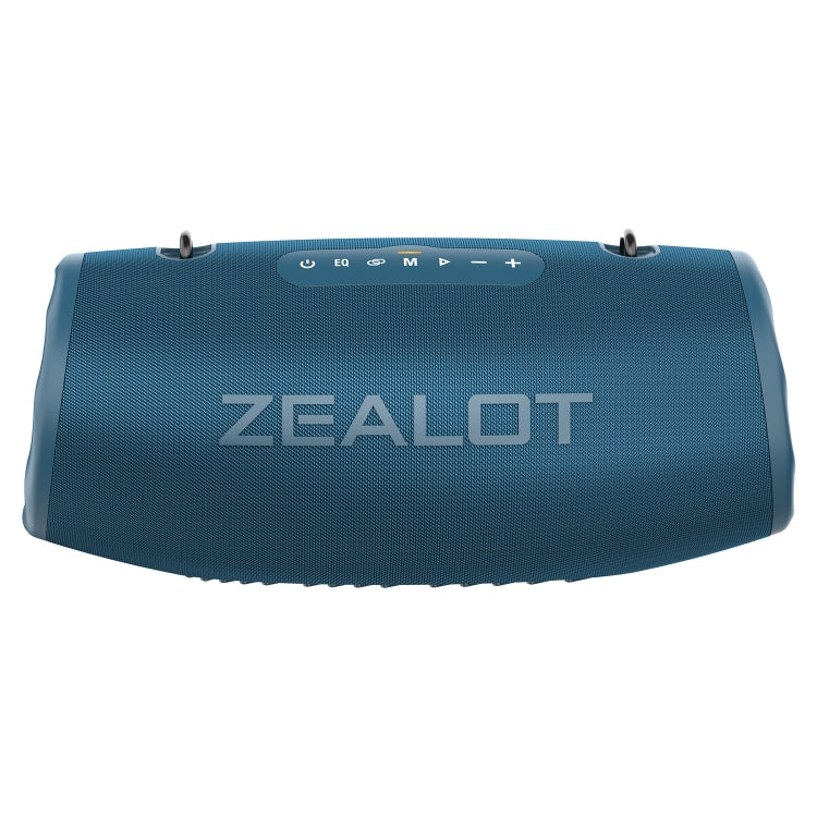 Zealot S87 80W Portable Outdoor Bluetooth Speaker with RGB Light(Blue) - Waterproof Speaker by ZEALOT | Online Shopping UK | buy2fix