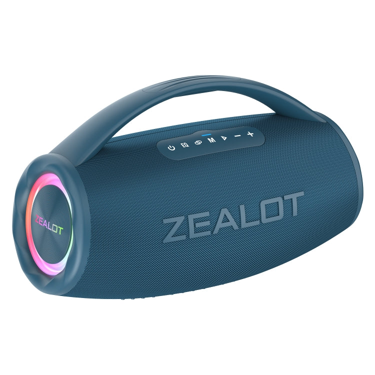 Zealot S97 80W Outdoor Portable RGB Light Bluetooth Speaker(Blue) - Waterproof Speaker by ZEALOT | Online Shopping UK | buy2fix