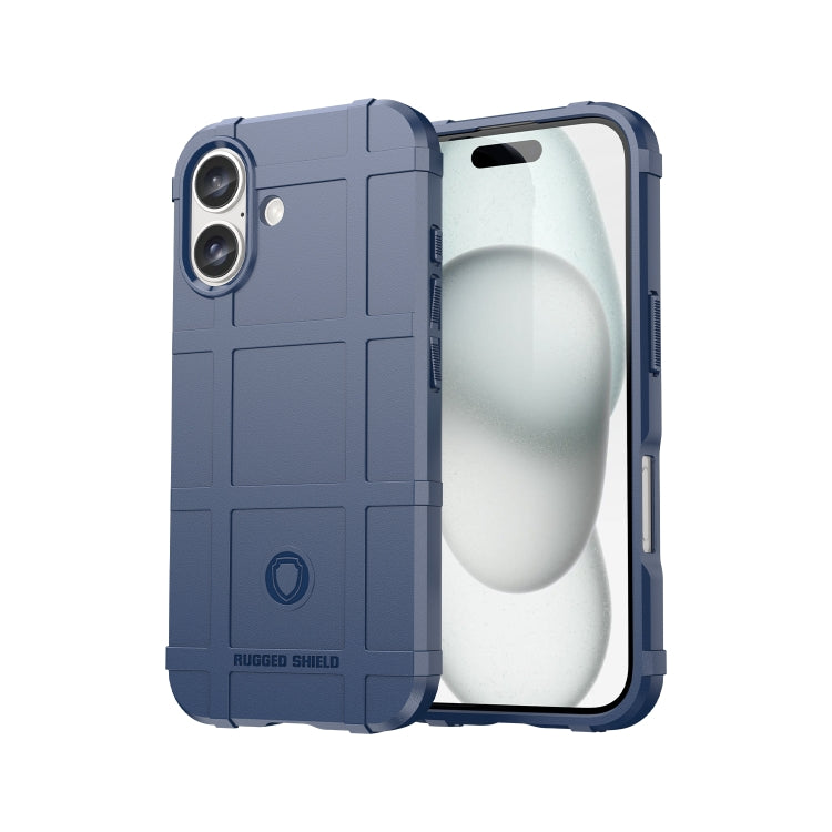 For iPhone 16 Plus Full Coverage Shockproof TPU Phone Case(Blue) - iPhone 16 Plus Cases by buy2fix | Online Shopping UK | buy2fix