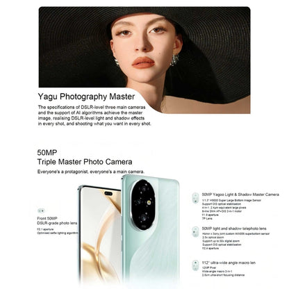 Honor 200 Pro, 12GB+512GB, Screen Fingerprint Identification, 6.78 inch MagicOS 8.0 Snapdragon 8s Gen 3 Octa Core, Network: 5G, NFC, OTG(Blue) - Honor by Huawei | Online Shopping UK | buy2fix