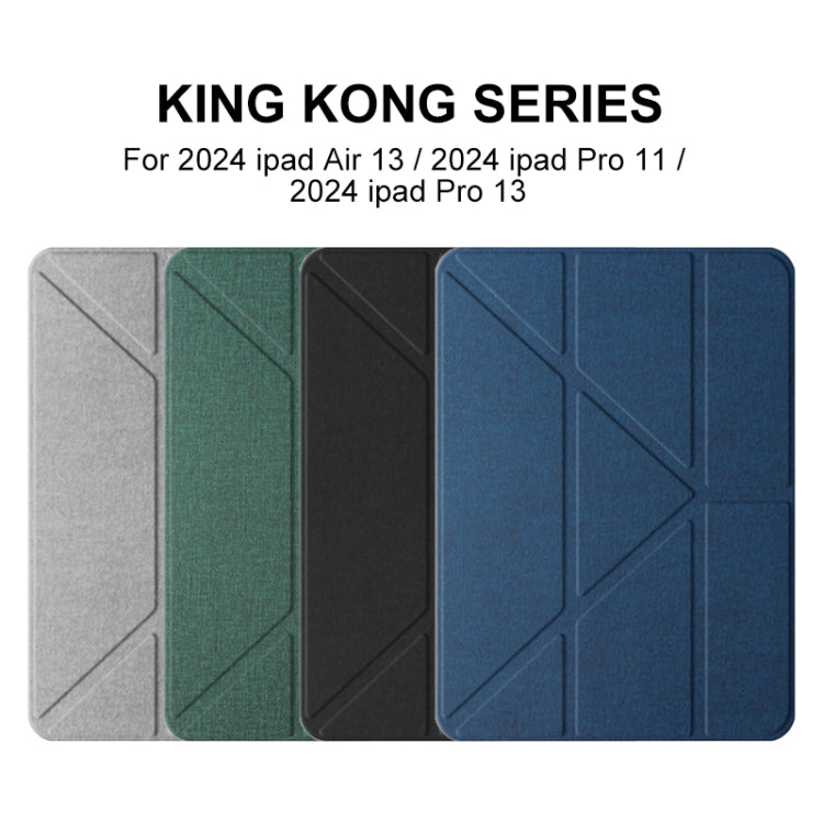 For iPad Pro 13 2024 Mutural Multi-fold Smart Leather Tablet Case(Green) - iPad Pro 13 2024 Cases by Mutural | Online Shopping UK | buy2fix