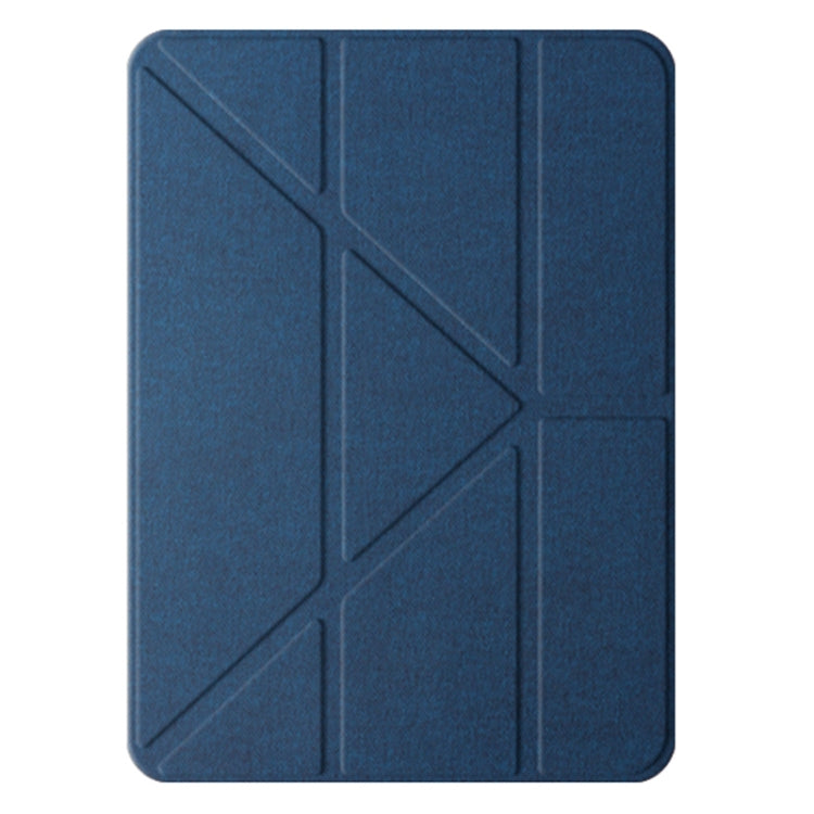 For iPad Air 11 2024 / Air 2022 10.9 Mutural Multi-fold Smart Leather Tablet Case(Blue) - iPad Air 11 2024 Cases by Mutural | Online Shopping UK | buy2fix