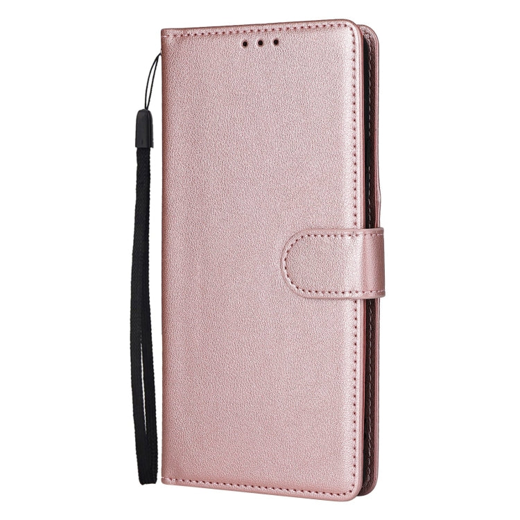 For OPPO Reno11 Pro 5G Global Multifunctional Horizontal Flip Leather Phone Case with Three Card Slot(Rose Gold) - Reno11 Pro Cases by buy2fix | Online Shopping UK | buy2fix