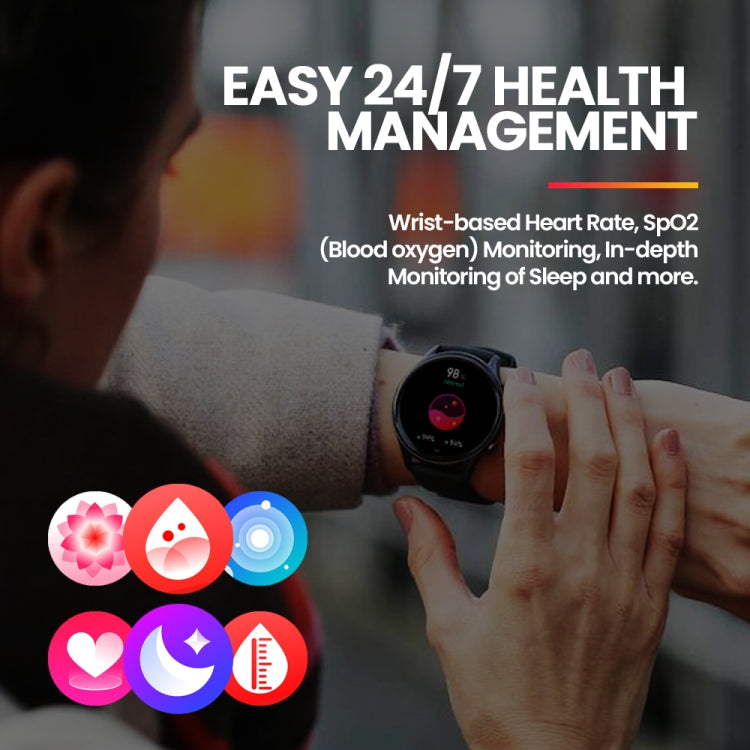 Zeblaze Btalk 3 Plus 1.39 inch Screen Fitness & Wellness Smart Watch Supports Voice Calling(Black) - Smart Watches by Zeblaze | Online Shopping UK | buy2fix