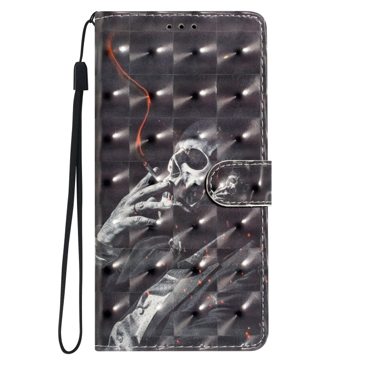 For iPhone 16 Pro Max 3D Pattern Leather Phone Case(Skull) - iPhone 16 Pro Max Cases by buy2fix | Online Shopping UK | buy2fix