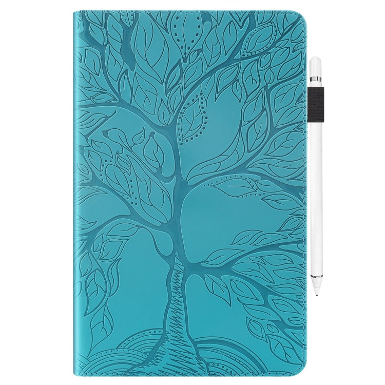 For iPad Pro 11 2024 Tree Life Series Embossed Smart Leather Tablet Case(Lake Blue) - iPad Pro 11 2024 Cases by buy2fix | Online Shopping UK | buy2fix