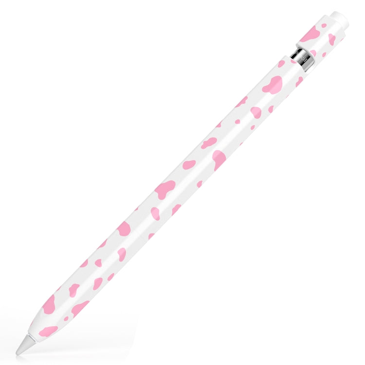 For Apple Pencil 1 Cow Pattern Stylus Silicone Protective Cover(Pink) - Pencil Accessories by buy2fix | Online Shopping UK | buy2fix