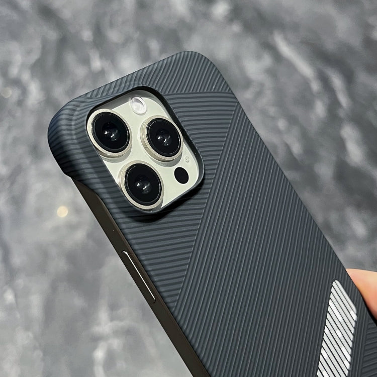 For iPhone 14 Carbon Fiber Frameless Cooling Phone Case(Silver) - iPhone 14 Cases by buy2fix | Online Shopping UK | buy2fix