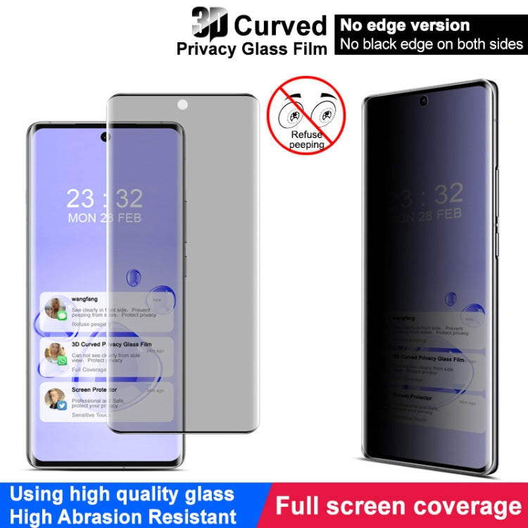 For vivo X100s Pro / X100 Ultra imak 3D Curved Privacy Full Screen Tempered Glass Film - vivo Tempered Glass by imak | Online Shopping UK | buy2fix