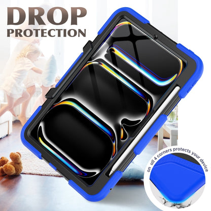 For iPad Pro 11 2024 Colorful Silicone Heavy Duty Hybrid PC Tablet Case(Dark Blue) - iPad Pro 11 2024 Cases by buy2fix | Online Shopping UK | buy2fix