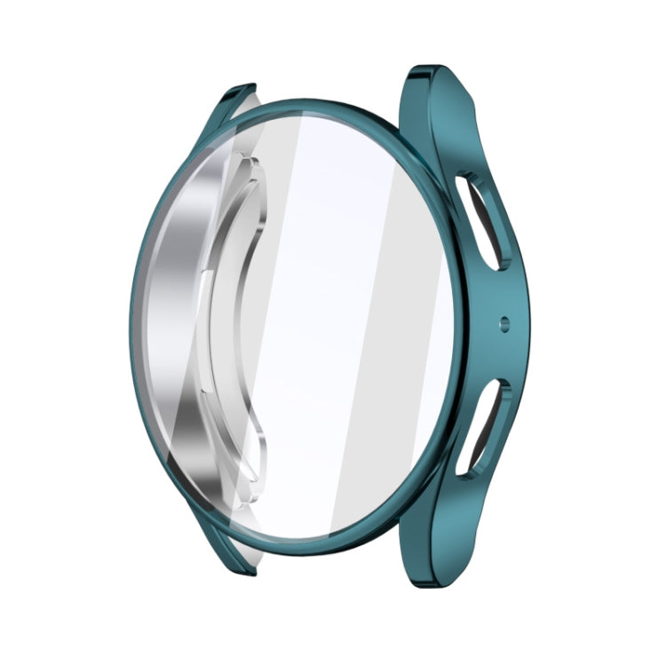 For Samsung Galaxy Watch FE 40mm Full Coverage Electroplated TPU Watch Protective Case(Cyan) - Watch Cases by buy2fix | Online Shopping UK | buy2fix
