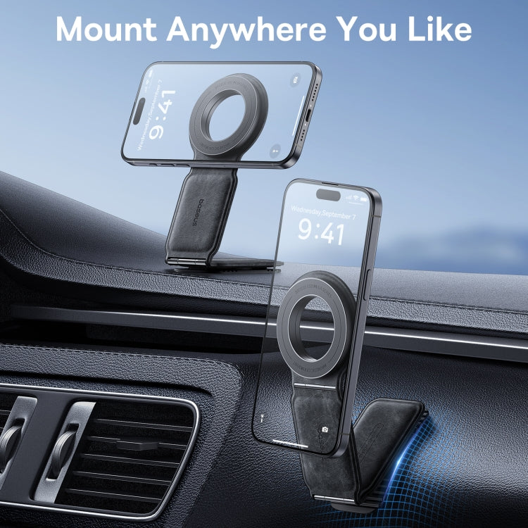 Baseus PrimeTrip Series C02 Mega Magnetic Car Mount Stick on Version(White) - Car Holders by Baseus | Online Shopping UK | buy2fix