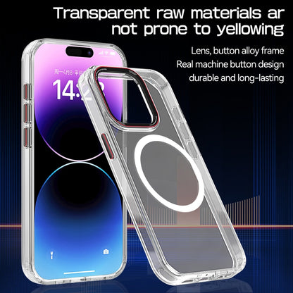 For iPhone 13 Pro Crystal TPU Hybrid PC MagSafe Phone Case(Transparent) - iPhone 13 Pro Cases by buy2fix | Online Shopping UK | buy2fix