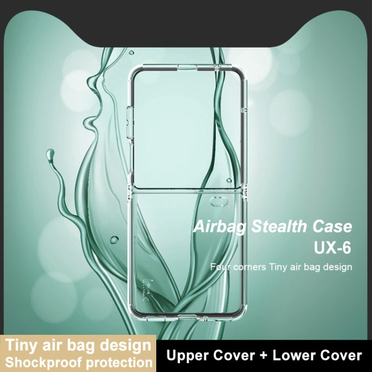 For Honor Magic V Flip imak UX-6 series All-inclusive Shockproof Airbag TPU Invisible Phone Case(Transparent) - Honor Cases by imak | Online Shopping UK | buy2fix