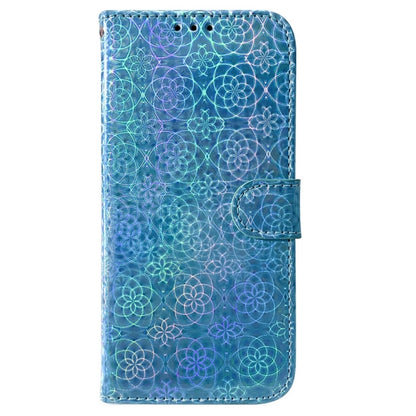 For Samsung Galaxy S25+ 5G Colorful Magnetic Buckle Leather Phone Case(Blue) - Galaxy S25+ 5G Cases by buy2fix | Online Shopping UK | buy2fix