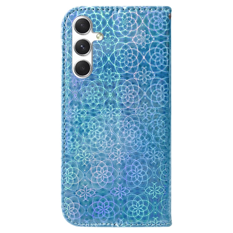 For Samsung Galaxy S25+ 5G Colorful Magnetic Buckle Leather Phone Case(Blue) - Galaxy S25+ 5G Cases by buy2fix | Online Shopping UK | buy2fix