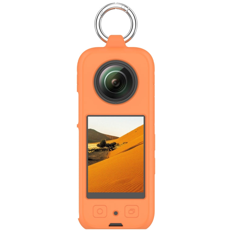 For Insta 360 X4 Portable Silicone Protective Case(Orange) - Case & Bags by buy2fix | Online Shopping UK | buy2fix