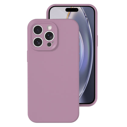 For iPhone 16 Pro Precise Hole Liquid Silicone Jelly Color Full Coverage Phone Case(Blackcurrant Color) - iPhone 16 Pro Cases by buy2fix | Online Shopping UK | buy2fix