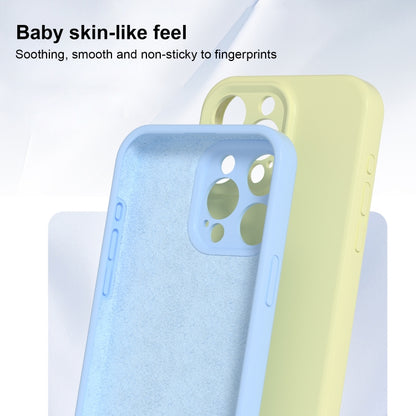 For iPhone 16 Plus Precise Hole Liquid Silicone Jelly Color Full Coverage Phone Case(Sky Blue) - iPhone 16 Plus Cases by buy2fix | Online Shopping UK | buy2fix