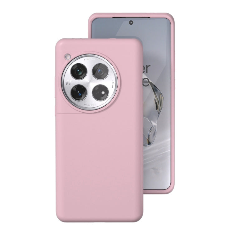 For OnePlus 12 All-inclusive Liquid Silicone Phone Case(Pink Sand) - OnePlus Cases by buy2fix | Online Shopping UK | buy2fix