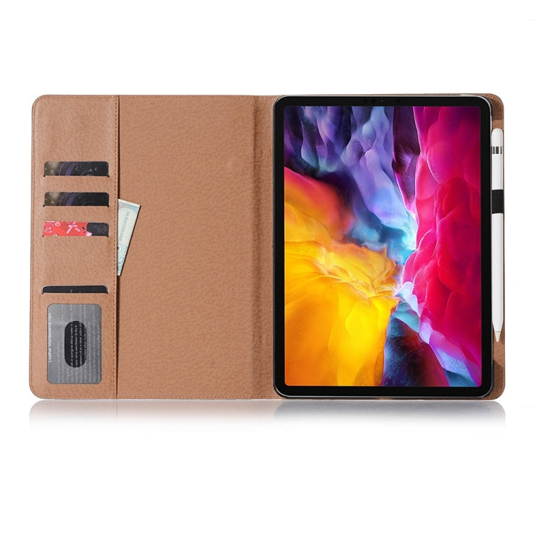 Retro Book Style Leather Tablet Case For iPad Pro 11 2024(Coffee) - iPad Pro 11 2024 Cases by buy2fix | Online Shopping UK | buy2fix