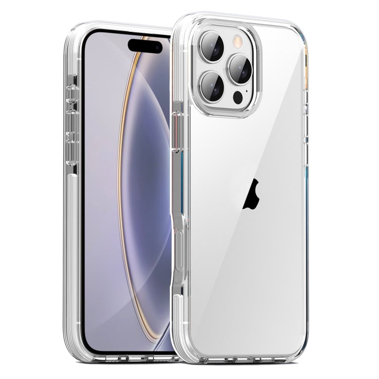 For iPhone 16 Pro Max TPE Airbag TPU+ PC Full Coverage Phone Case(White) - iPhone 16 Pro Max Cases by buy2fix | Online Shopping UK | buy2fix