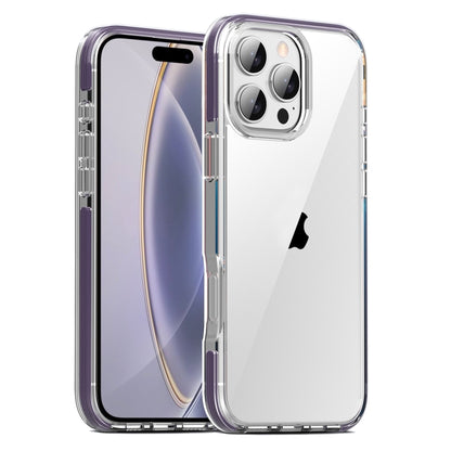 For iPhone 16 Pro Max TPE Airbag TPU+ PC Full Coverage Phone Case(Purple) - iPhone 16 Pro Max Cases by buy2fix | Online Shopping UK | buy2fix