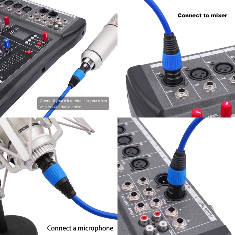 JC1015 XLR 3pin Male to Female Audio Cable, Length:1m(Orange) - Microphone Audio Cable & Connector by buy2fix | Online Shopping UK | buy2fix