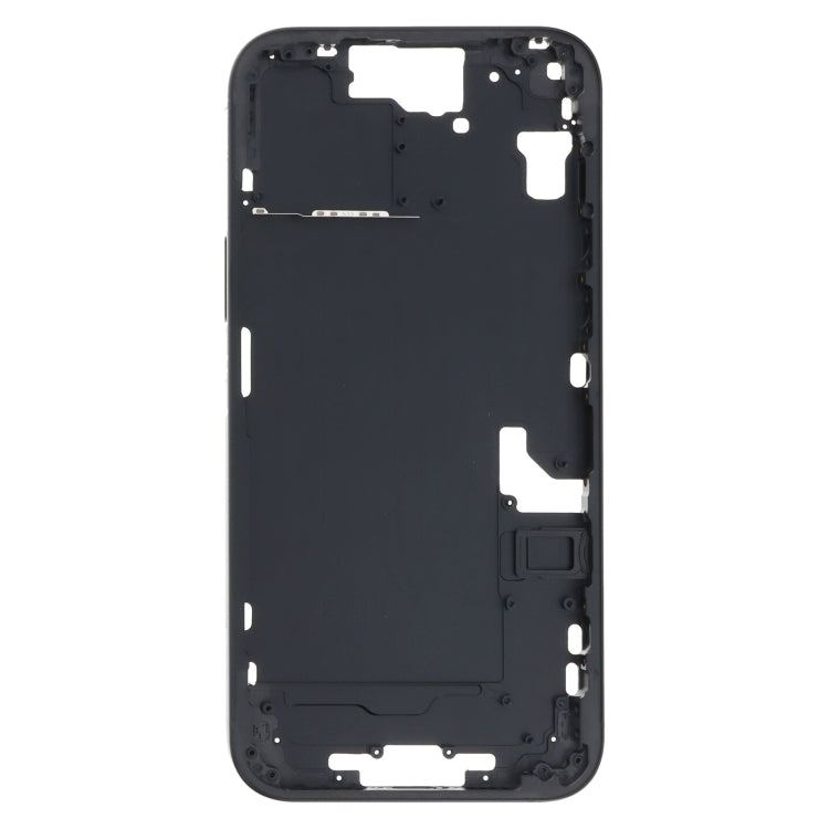 For iPhone 15 Plus Middle Frame Bezel Plate with Side Keys + Card Tray, Version:CE EU Version(Black) - LCD Related Parts by buy2fix | Online Shopping UK | buy2fix