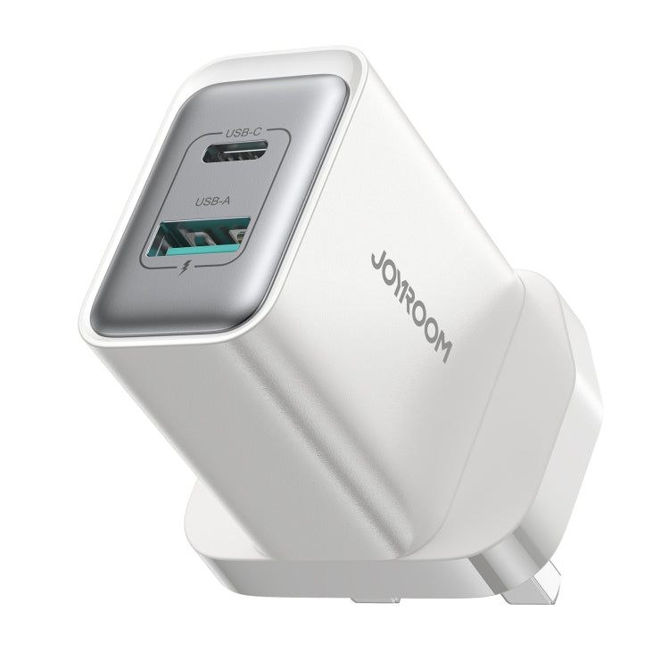 JOYROOM JR-TCF15 30W USB+USB-C / Type-C Fast Charger, Specification:UK Plug(White) - USB Charger by JOYROOM | Online Shopping UK | buy2fix