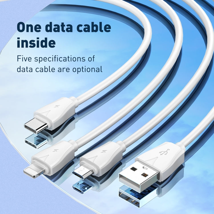 LDNIO Q334 32W Type-C + Dual USB Port Charger with 1m USB-C / Type-C to 8 Pin Data Cable, Plug Type:EU Plug(White) - USB Charger by LDNIO | Online Shopping UK | buy2fix