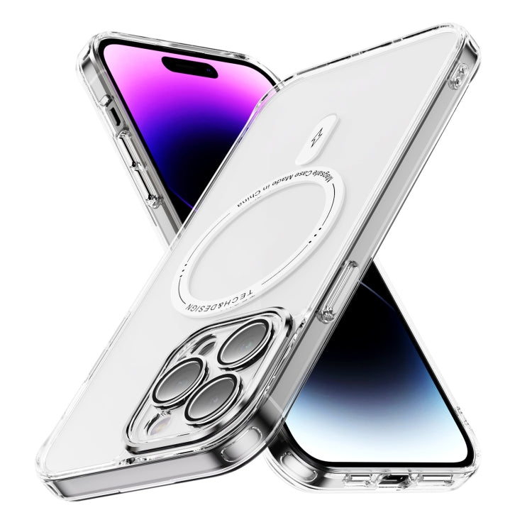 For iPhone 15 Pro Airbag Magsafe PC Hybrid TPU Phone Case(Transparent) - iPhone 15 Pro Cases by buy2fix | Online Shopping UK | buy2fix