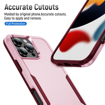 For iPhone 16 Pro Max Pioneer Armor Heavy Duty PC + TPU Phone Case(Pink+Rose Red) - iPhone 16 Pro Max Cases by buy2fix | Online Shopping UK | buy2fix