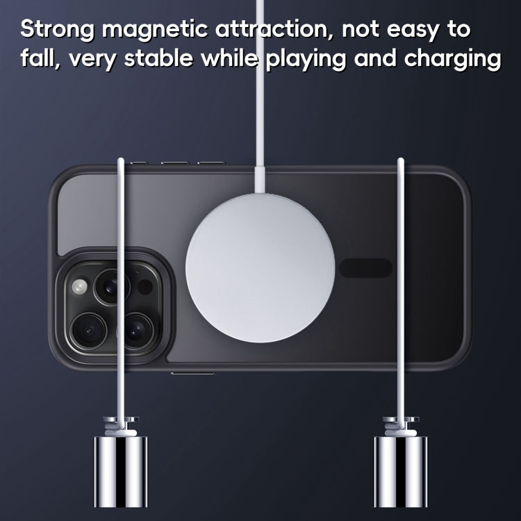 For iPhone 16 Pro Max Frosted MagSafe Magnetic Phone Case(Grey) - iPhone 16 Pro Max Cases by buy2fix | Online Shopping UK | buy2fix