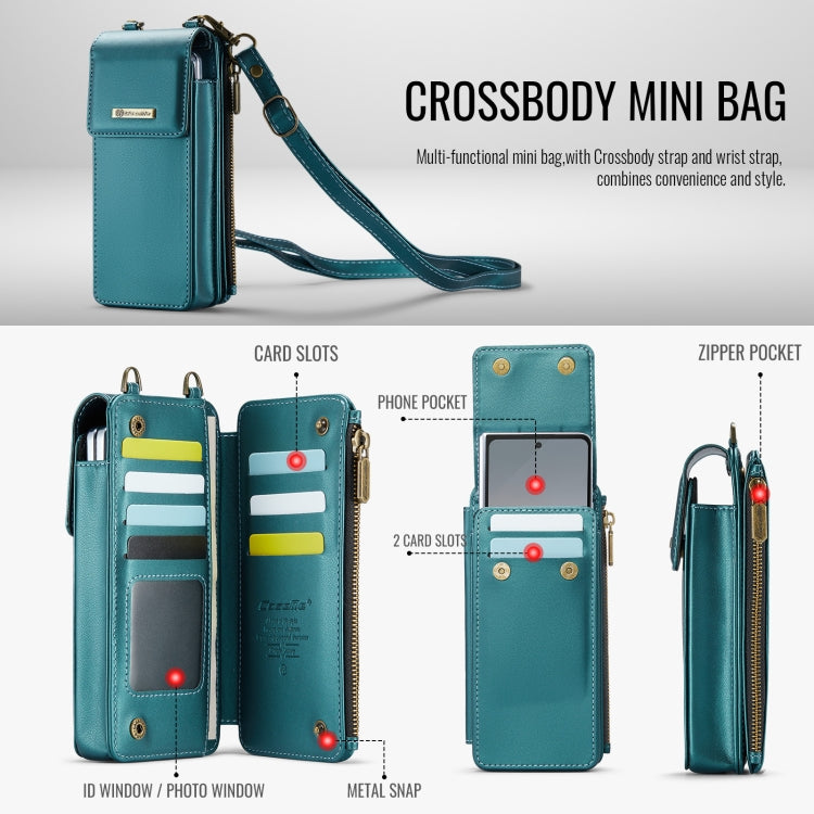 For Samsung Z Fold Series CaseMe Me50 Mini Lanyard Universal Bag(Green) - Galaxy Z Fold6 5G Cases by CaseMe | Online Shopping UK | buy2fix