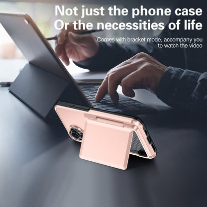 For iPhone 16 Card Slot Holder Phone Case(Black) - iPhone 16 Cases by buy2fix | Online Shopping UK | buy2fix