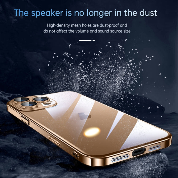 For iPhone 16 Pro SULADA JINGJIA Series Lens Protector Hard PC Phone Case(Gold) - iPhone 16 Pro Cases by SULADA | Online Shopping UK | buy2fix