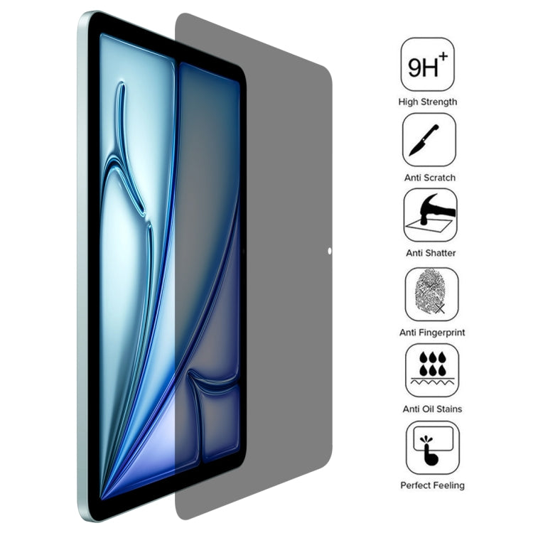 For iPad Air 11 2024 0.33mm 9H 2.5D Privacy Anti-glare Explosion-proof Tempered Glass Film - iPad Air 11 2024 Tempered Glass by buy2fix | Online Shopping UK | buy2fix