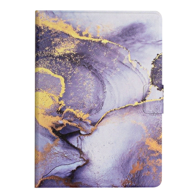 For iPad Pro 11 2024 Marble Pattern Leather Smart Tablet Case(Purple) - iPad Pro 11 2024 Cases by buy2fix | Online Shopping UK | buy2fix