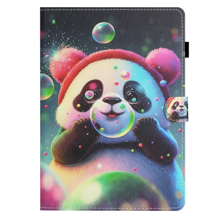 For iPad Pro 11 2024 Coloured Drawing Stitching Smart Leather Tablet Case(Panda) - iPad Pro 11 2024 Cases by buy2fix | Online Shopping UK | buy2fix