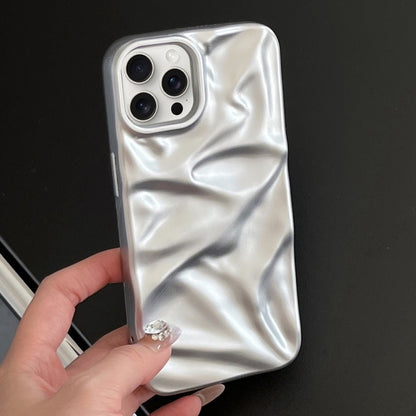 For iPhone 16 Pro Max Water Ripple Electroplating Paint TPU Phone Case(Silver) - iPhone 16 Pro Max Cases by buy2fix | Online Shopping UK | buy2fix