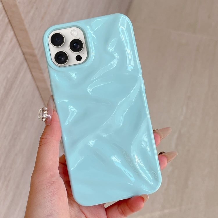 For iPhone 16 Pro Water Ripple Electroplating Paint TPU Phone Case(Sky Blue) - iPhone 16 Pro Cases by buy2fix | Online Shopping UK | buy2fix