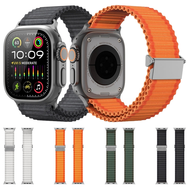 For Apple Watch SE 44mm DUX DUCIS YC Series Ocean Nylon Watch Band(Orange) - Watch Bands by DUX DUCIS | Online Shopping UK | buy2fix