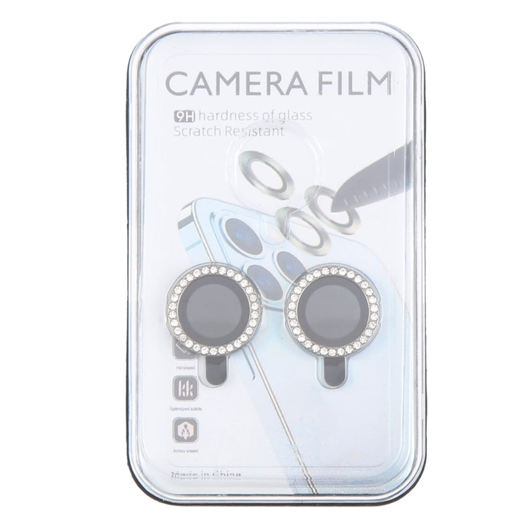 For iPhone 16 / 16 Plus 9H Point Drill Camera Lens Protector Ring(Silver) - iPhone 16 Plus Tempered Glass by buy2fix | Online Shopping UK | buy2fix